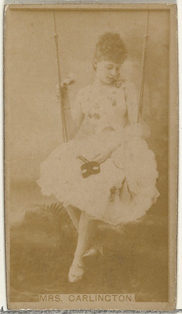 Mrs. Carlington, from the Actors and Actresses series (N145-8) issued by Duke Sons & Co. to promote Duke Cigarettes