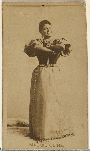 Maggie Cline, from the Actors and Actresses series (N145-8) issued by Duke Sons & Co. to promote Duke Cigarettes
