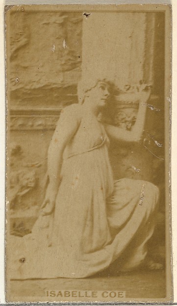 Isabelle Coe, from the Actors and Actresses series (N145-8) issued by Duke Sons & Co. to promote Duke Cigarettes