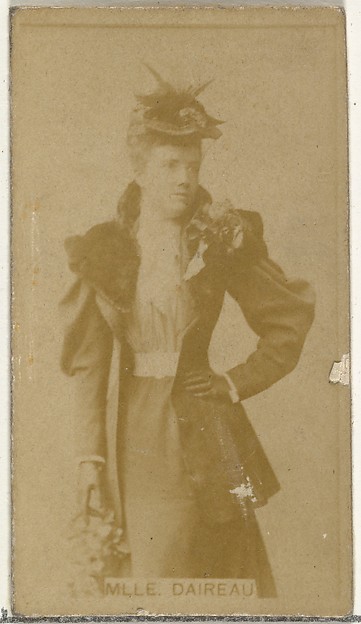 Mlle. Daireaux, from the Actors and Actresses series (N145-8) issued by Duke Sons & Co. to promote Duke Cigarettes