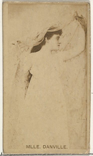 Mlle. Danville, from the Actors and Actresses series (N145-8) issued by Duke Sons & Co. to promote Duke Cigarettes