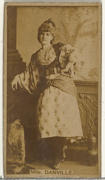 Mlle. Danville, from the Actors and Actresses series (N145-8) issued by Duke Sons & Co. to promote Duke Cigarettes