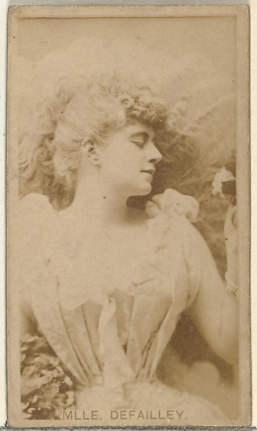 Mlle. Defailley, from the Actors and Actresses series (N145-8) issued by Duke Sons & Co. to promote Duke Cigarettes