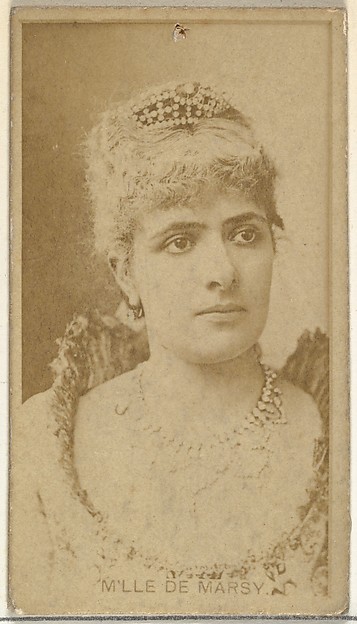 M'lle De Marsy, from the Actors and Actresses series (N145-8) issued by Duke Sons & Co. to promote Duke Cigarettes