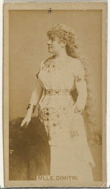 Mlle. Dimitri, from the Actors and Actresses series (N145-8) issued by Duke Sons & Co. to promote Duke Cigarettes