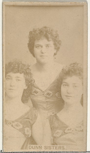 Dunn Sisters, from the Actors and Actresses series (N145-8) issued by Duke Sons & Co. to promote Duke Cigarettes