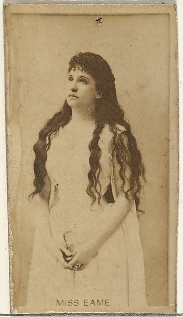 Miss Eame, from the Actors and Actresses series (N145-8) issued by Duke Sons & Co. to promote Duke Cigarettes