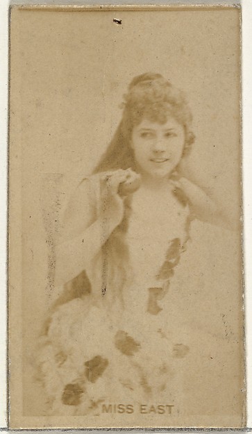 Miss East, from the Actors and Actresses series (N145-8) issued by Duke Sons & Co. to promote Duke Cigarettes