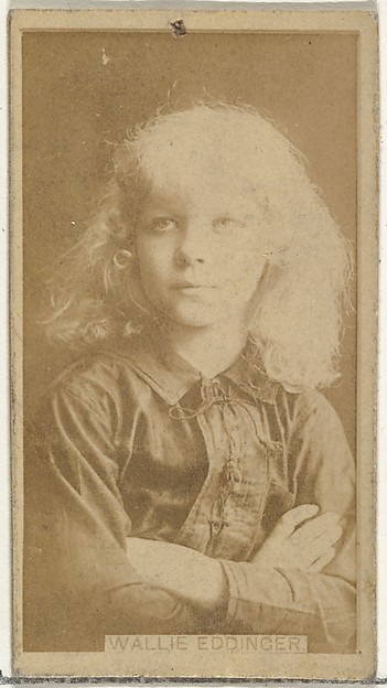 Wallie Eddinger, from the Actors and Actresses series (N145-8) issued by Duke Sons & Co. to promote Duke Cigarettes