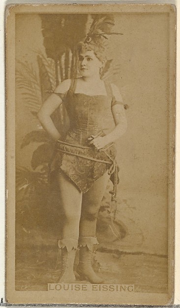 Louise Eissing, from the Actors and Actresses series (N145-8) issued by Duke Sons & Co. to promote Duke Cigarettes