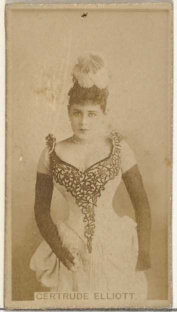 Gertrude Elliott, from the Actors and Actresses series (N145-8) issued by Duke Sons & Co. to promote Duke Cigarettes