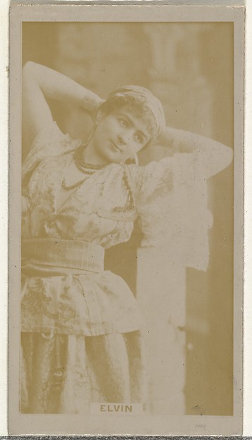 Miss Elvin, from the Actors and Actresses series (N145-8) issued by Duke Sons & Co. to promote Duke Cigarettes