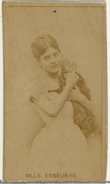 Mlle. Enseuras, from the Actors and Actresses series (N145-8) issued by Duke Sons & Co. to promote Duke Cigarettes