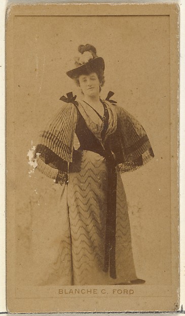 Blanche C. Ford, from the Actors and Actresses series (N145-8) issued by Duke Sons & Co. to promote Duke Cigarettes