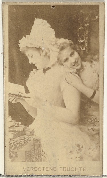 Verbotene Fruchte, from the Actors and Actresses series (N145-8) issued by Duke Sons & Co. to promote Duke Cigarettes
