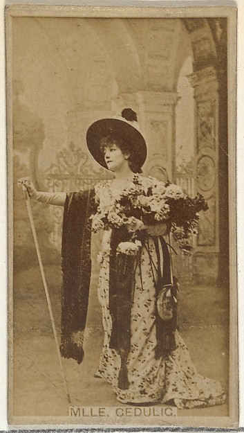 Mlle. Gedulig, from the Actors and Actresses series (N145-8) issued by Duke Sons & Co. to promote Duke Cigarettes