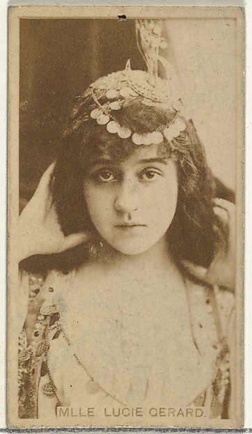 Mlle. Lucie Gerard, from the Actors and Actresses series (N145-8) issued by Duke Sons & Co. to promote Duke Cigarettes