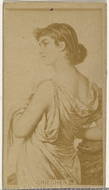 Griechen, from the Actors and Actresses series (N145-8) issued by Duke Sons & Co. to promote Duke Cigarettes