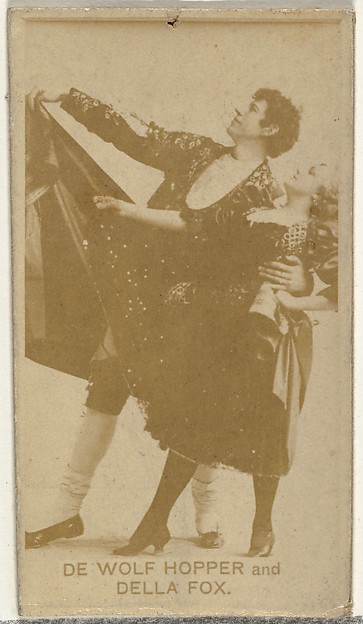 De Wolf Hopper and Della Fox, from the Actors and Actresses series (N145-8) issued by Duke Sons & Co. to promote Duke Cigarettes