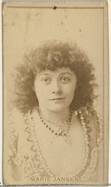 Marie Jansen, from the Actors and Actresses series (N145-8) issued by Duke Sons & Co. to promote Duke Cigarettes