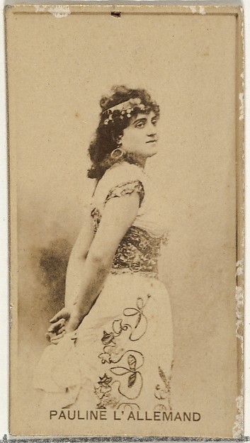 Pauline L'Allemand, from the Actors and Actresses series (N145-8) issued by Duke Sons & Co. to promote Duke Cigarettes