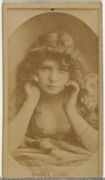 Mabel Love, from the Actors and Actresses series (N145-8) issued by Duke Sons & Co. to promote Duke Cigarettes