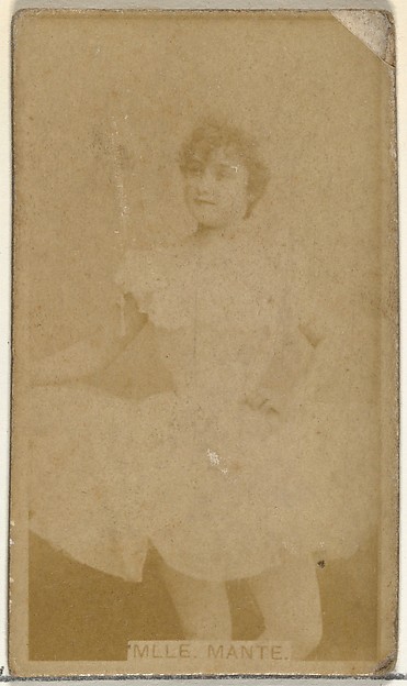 Mlle. Mante, from the Actors and Actresses series (N145-8) issued by Duke Sons & Co. to promote Duke Cigarettes