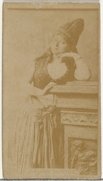 Laura Moore, from the Actors and Actresses series (N145-8) issued by Duke Sons & Co. to promote Duke Cigarettes