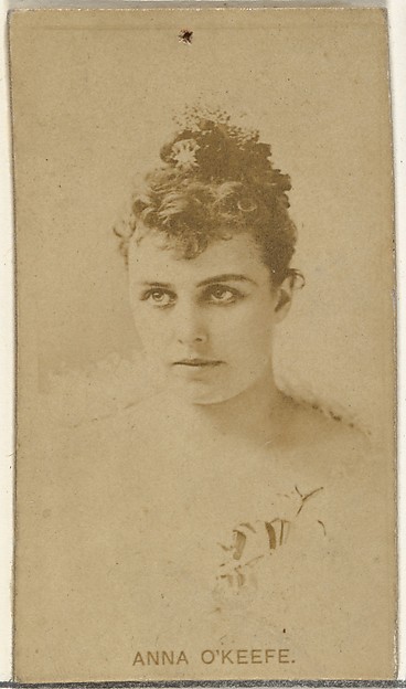 Anna O'Keefe, from the Actors and Actresses series (N145-8) issued by Duke Sons & Co. to promote Duke Cigarettes