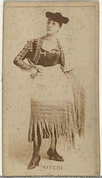 Miss Oteri, from the Actors and Actresses series (N145-8) issued by Duke Sons & Co. to promote Duke Cigarettes