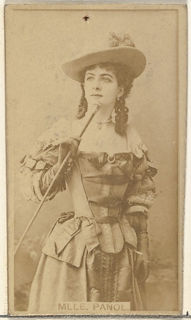 Mlle. Panol, from the Actors and Actresses series (N145-8) issued by Duke Sons & Co. to promote Duke Cigarettes