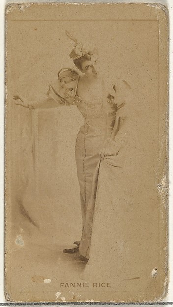 Fannie Rice, from the Actors and Actresses series (N145-8) issued by Duke Sons & Co. to promote Duke Cigarettes