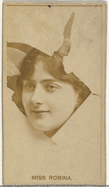 Miss Robina, from the Actors and Actresses series (N145-8) issued by Duke Sons & Co. to promote Duke Cigarettes