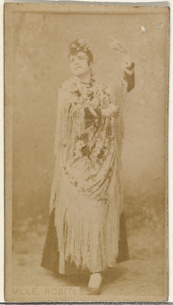 Mlle. Rositi, from the Actors and Actresses series (N145-8) issued by Duke Sons & Co. to promote Duke Cigarettes