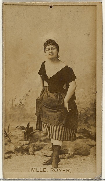 Mlle. Royer, from the Actors and Actresses series (N145-8) issued by Duke Sons & Co. to promote Duke Cigarettes
