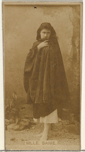 Mlle. Sanie, from the Actors and Actresses series (N145-8) issued by Duke Sons & Co. to promote Duke Cigarettes