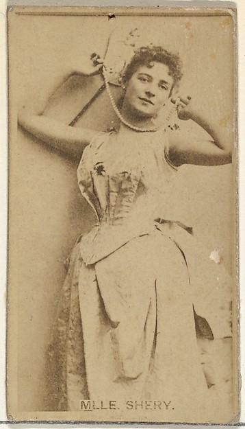 Mlle. Shery, from the Actors and Actresses series (N145-8) issued by Duke Sons & Co. to promote Duke Cigarettes