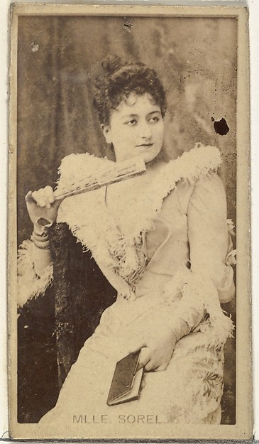 Mlle. Sorel, from the Actors and Actresses series (N145-8) issued by Duke Sons & Co. to promote Duke Cigarettes