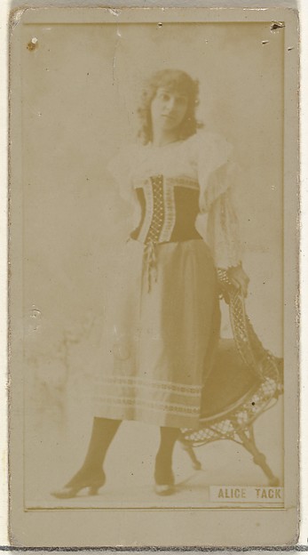 Alice Tack, from the Actors and Actresses series (N145-8) issued by Duke Sons & Co. to promote Duke Cigarettes