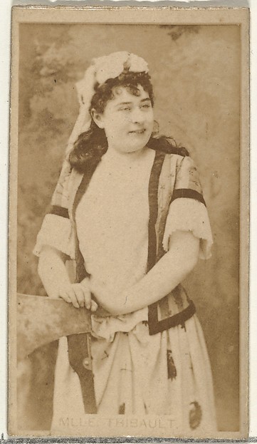 Mlle. Thibault, from the Actors and Actresses series (N145-8) issued by Duke Sons & Co. to promote Duke Cigarettes