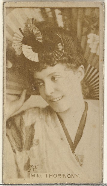Mlle. Thoringny, from the Actors and Actresses series (N145-8) issued by Duke Sons & Co. to promote Duke Cigarettes