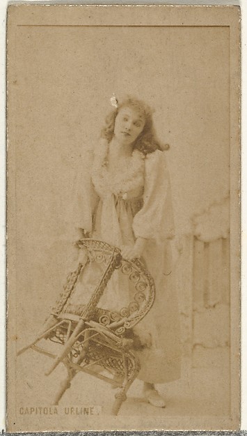 Capitola Urline, from the Actors and Actresses series (N145-8) issued by Duke Sons & Co. to promote Duke Cigarettes