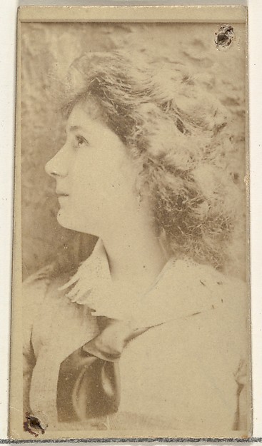 [Actress in profile with long hair], from the Actors and Actresses series (N145-8) issued by Duke Sons & Co. to promote Duke Cigarettes