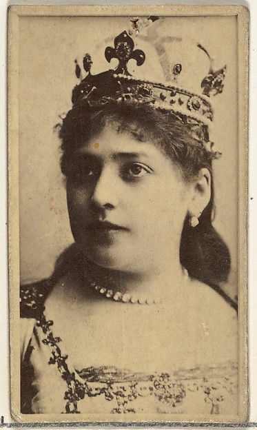 [Actress wearing crown], from the Actors and Actresses series (N145-8) issued by Duke Sons & Co. to promote Duke Cigarettes