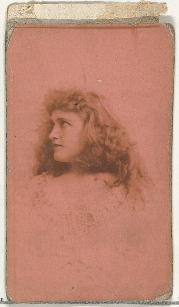 [Actress in profile], from the Actors and Actresses series (N145-8) issued by Duke Sons & Co. to promote Duke Cigarettes