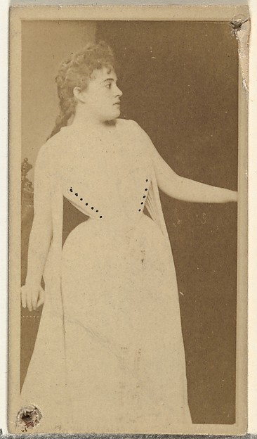 [Actress standing in profile], from the Actors and Actresses series (N145-8) issued by Duke Sons & Co. to promote Duke Cigarettes