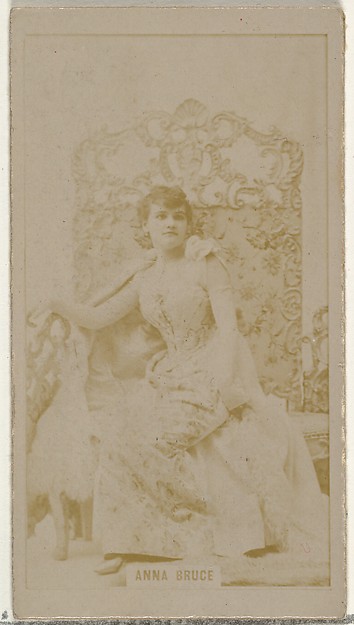 Anna Bruce, from the Actors and Actresses series (N145-8) issued by Duke Sons & Co. to promote Duke Cigarettes