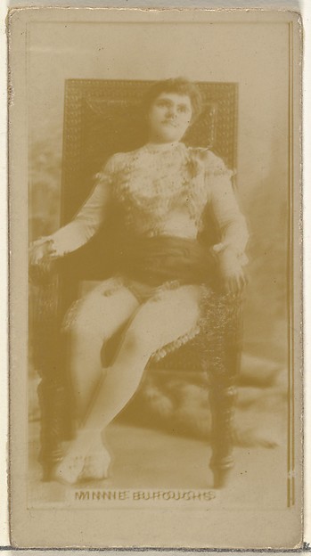 Minnie Buroughs, from the Actors and Actresses series (N145-8) issued by Duke Sons & Co. to promote Duke Cigarettes