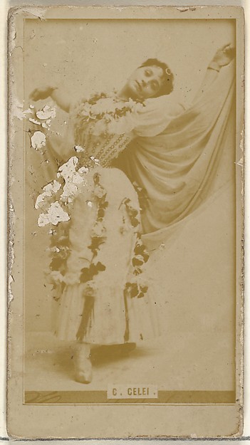 C. Celei, from the Actors and Actresses series (N145-8) issued by Duke Sons & Co. to promote Duke Cigarettes