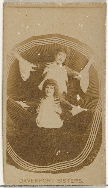 Davenport Sisters, from the Actors and Actresses series (N145-8) issued by Duke Sons & Co. to promote Duke Cigarettes